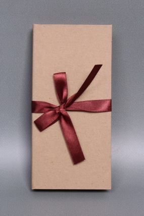 Подарочная коробка ДЛЯ ДЕНЕГ с бантом,крафт бумага, 172х83х16,коричневый   Д10303П.026