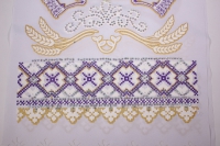 рушник &quot;хлеб, соль&quot; стразы (сирень)