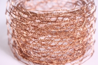 сетка флористическая с ячейками 5см*2,5м - медная