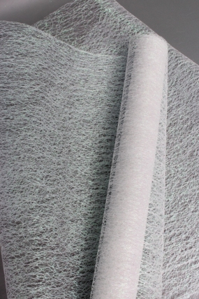 Сетка Крошет перламутр "Паутинка", белый  1514Н