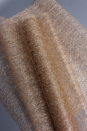 Сетка Крошет перламутр "Паутинка", бронзa  1507Н