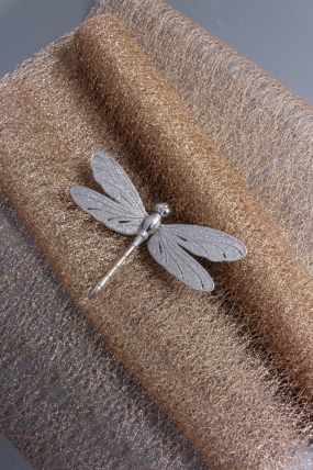 Сетка Крошет перламутр "Паутинка", бронзa  1507Н