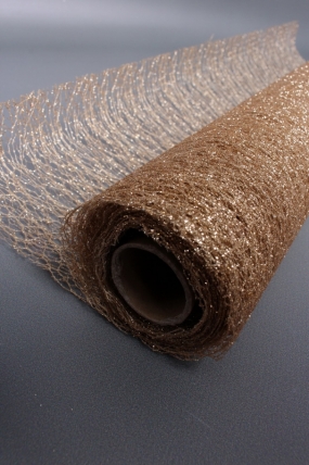 Сетка Крошет перламутр "Паутинка", бронзa  1507Н