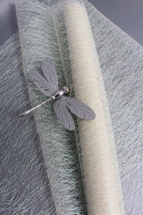 Сетка Крошет перламутр "Паутинка", крем  1521H