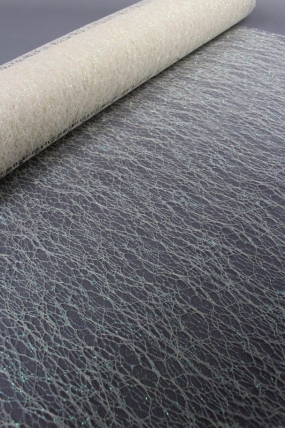 Сетка Крошет перламутр "Паутинка", крем  1521H