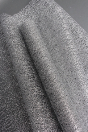 Сетка Крошет перламутр "Паутинка", серебро  1484H