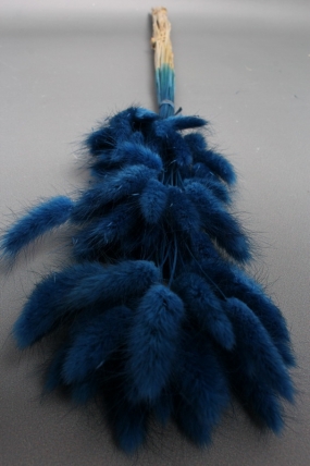 Сухоцвет "Лагурус", 60 шт в пучке, разм. цветка 5-7 см, спелая голубика  4077М