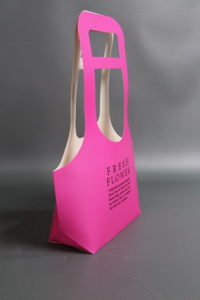 Сумка для цветов 22*40*10см фуксия (10шт/уп) М502