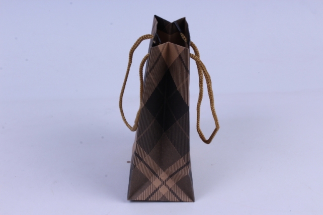 сумка крафт клетка 11*14*5,5cm (12 шт в уп) цена за 1 штl77