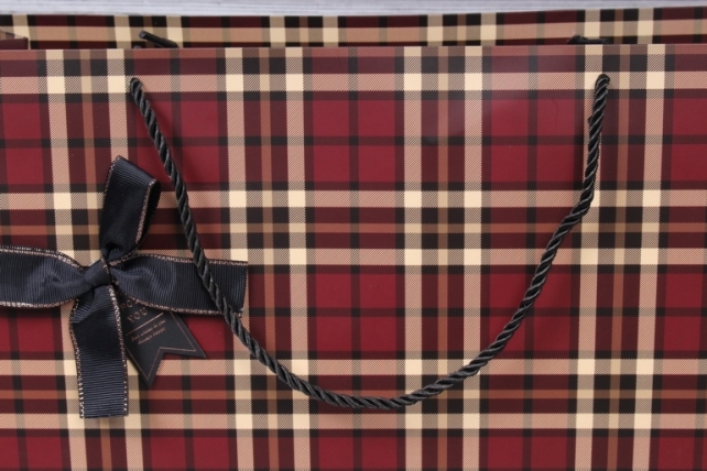 Сумка Люкс 42*33*15 бордо "burberry" (12шт/уп)  L622 Цена за 1шт