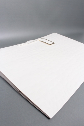 Сумка ЛЮКС белая кожа лак 54*37*23  L198