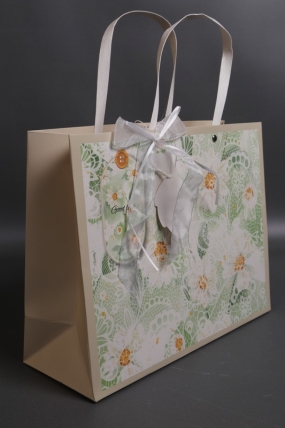 Сумка Люкс Цветочное кружево  32*25*12 кремовый L209 Цена за 1шт