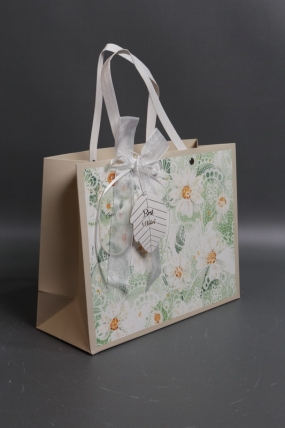 Сумка Люкс Цветочное кружево  25*20*10 кремовый  L210 Цена за 1шт