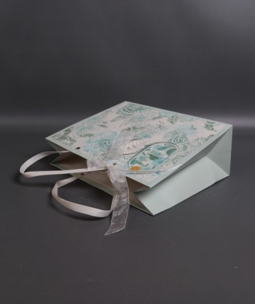 Сумка Люкс Цветочное кружево  32*25*12 мята L209 Цена за 1шт