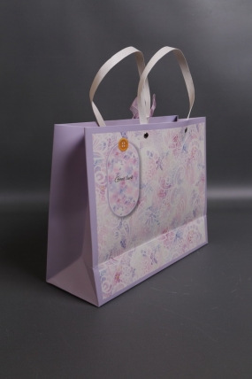 Сумка Люкс Цветочное кружево  32*25*12 сирень L209 Цена за 1шт