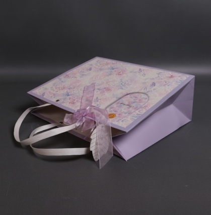 Сумка Люкс Цветочное кружево  32*25*12 сирень L209 Цена за 1шт