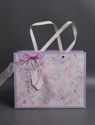 Сумка Люкс Цветочное кружево  25*20*10 сирень  L210 Цена за 1шт