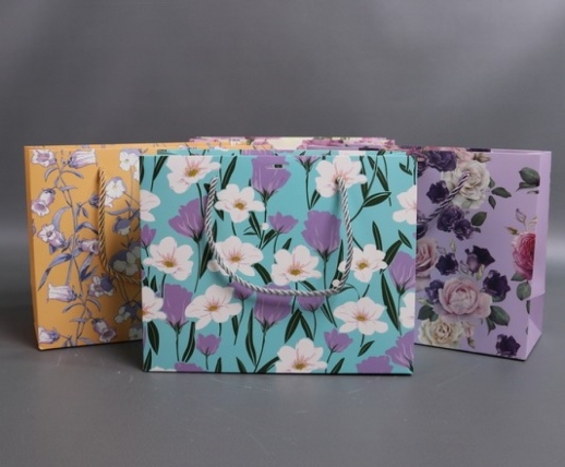 Сумка Люкс Цветы с бантом  20*25*10  L257  Цена за 1шт