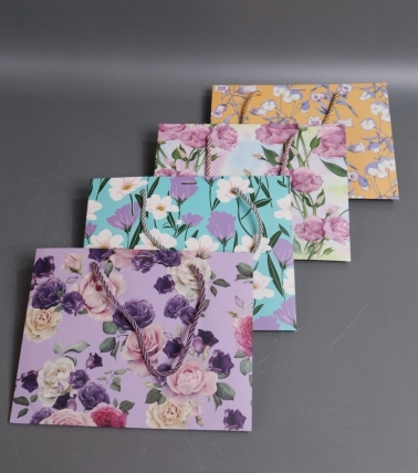 Сумка Люкс Цветы с бантом  20*25*10  L257  Цена за 1шт