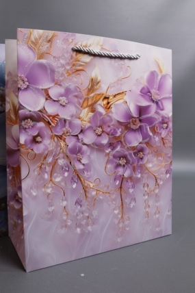 Сумка Люкс Хрустальные Цветы с блестками 26*32*12  L229  Цена за 1шт