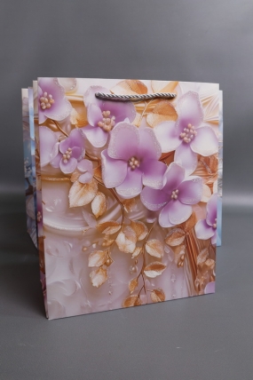 Сумка Люкс Хрустальные Цветы с блестками 26*32*12  L229  Цена за 1шт