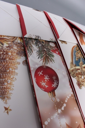 Сумка ЛЮКС Классика НГ с блестками  31*41*12  N1951