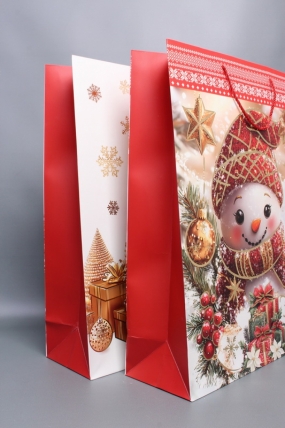 Сумка ЛЮКС Классика НГ с блестками  44*55*15  N1952