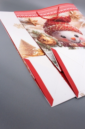 Сумка ЛЮКС Классика НГ с блестками  44*55*15  N1952