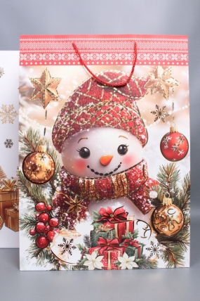 Сумка ЛЮКС Классика НГ с блестками  44*55*15  N1952