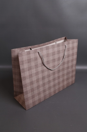 Сумка Люкс Клетка бежевая 47*35*15  L211  Цена за 1шт