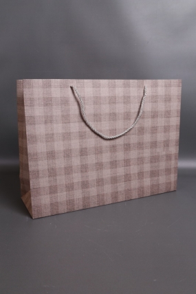 Сумка Люкс Клетка бежевая 47*35*15  L211  Цена за 1шт