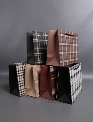 Сумка Люкс Клетка микс  18*23*10   L997 Цена за 1шт