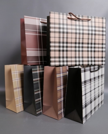 Сумка Люкс Клетка микс  26*32*12   L998 Цена за 1шт