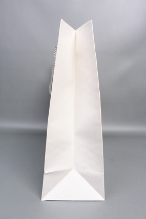 Сумка ЛЮКС Кнопки металл 50*40*15 белый  L1994