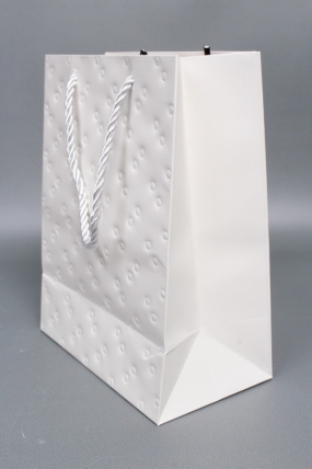 Сумка ЛЮКС Кнопки металл 23*18*10 белый  L1991