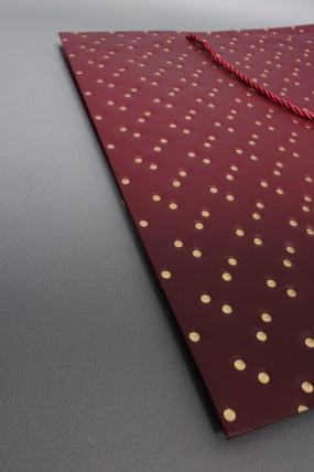 Сумка ЛЮКС Кнопки металл 50*40*15 бордо  L1994