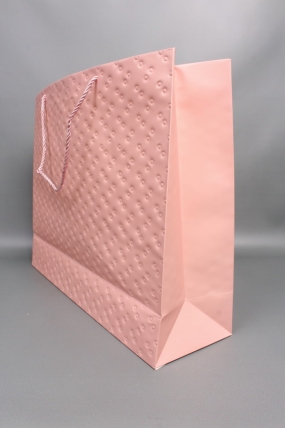 Сумка ЛЮКС Кнопки металл 50*40*15 розовый  L1994