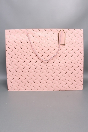 Сумка ЛЮКС Кнопки металл 50*40*15 розовый  L1994