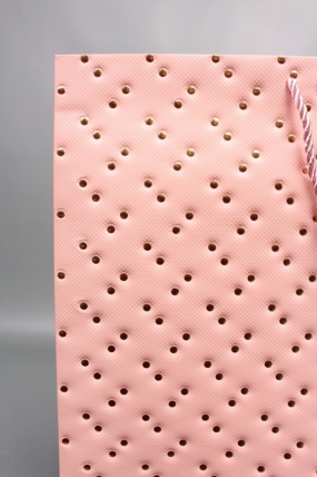 Сумка ЛЮКС Кнопки металл 50*40*15 розовый  L1994