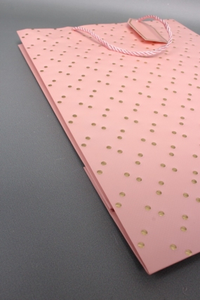 Сумка ЛЮКС Кнопки металл 31*42*12 розовый  L1993