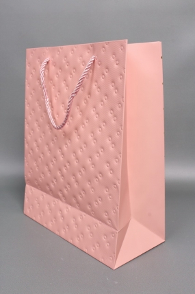 Сумка ЛЮКС Кнопки металл 26*32*12 розовый  L1992