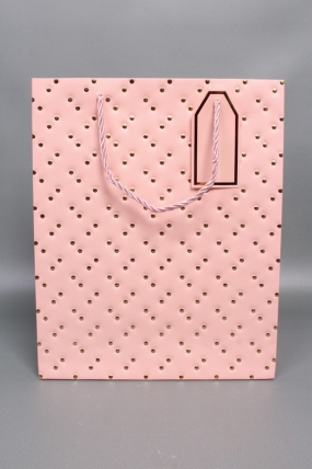 Сумка ЛЮКС Кнопки металл 26*32*12 розовый  L1992