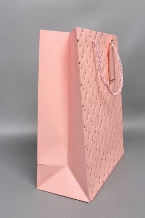 Сумка ЛЮКС Кнопки металл 26*32*12 розовый  L1992