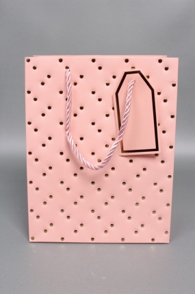 Сумка ЛЮКС Кнопки металл 23*18*10 розовый  L1991