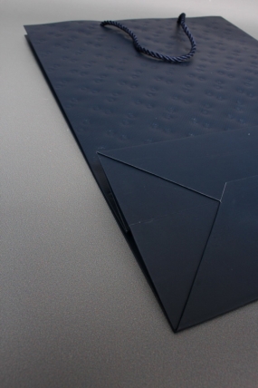 Сумка ЛЮКС Кнопки металл 31*42*12 синий  L1993