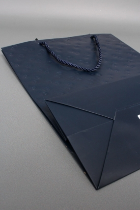 Сумка ЛЮКС Кнопки металл 26*32*12 синий  L1992