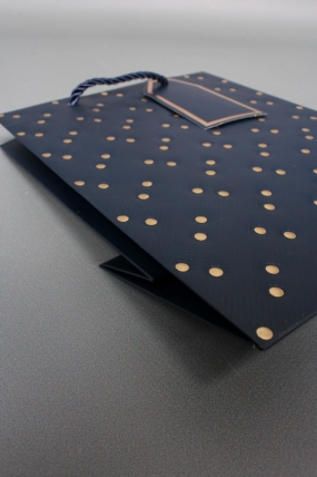 Сумка ЛЮКС Кнопки металл 23*18*10 синий  L1991