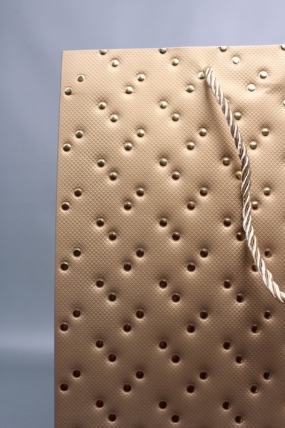 Сумка ЛЮКС Кнопки металл 31*42*12 золото  L1993