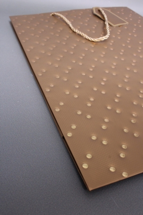 Сумка ЛЮКС Кнопки металл 31*42*12 золото  L1993