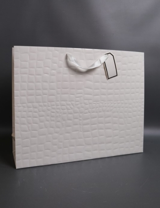 Сумка Люкс Лак тиснение кожа 50*40*15 белая L199